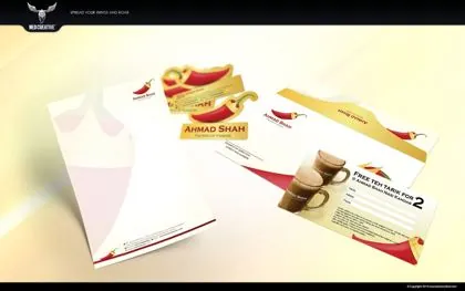 Original Ahmad Shah stationery presentation